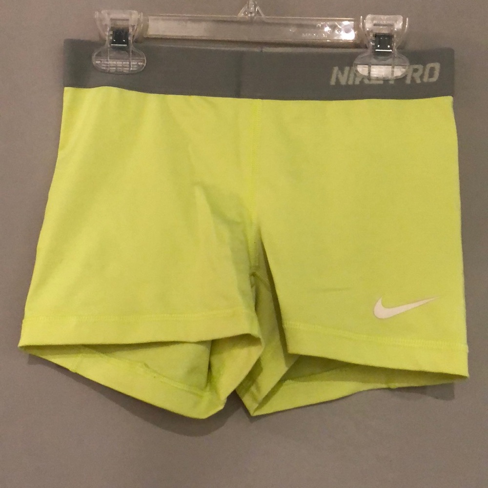 Neon yellow nike pros